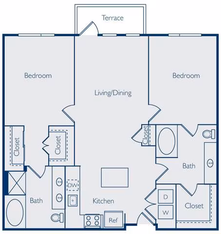Unit 1461 1201 floor plan